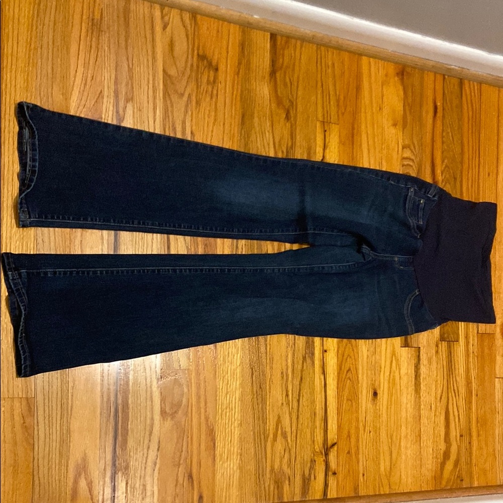 Maternity Indigo Flare Jeans in Classic Blue